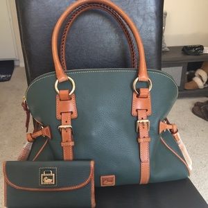 Dillion Large Domed Buckle Satchel and Wallet set